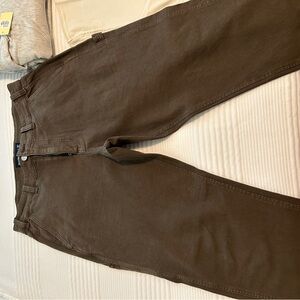 Abercrombie men’s loose workwear pants dark brown 34 x 32